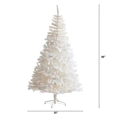 Image showing  8 ft. White Artificial Christmas Tree with Bendable Branches