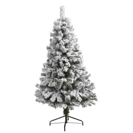 Nearly Natural 5' Flocked Artificial Christmas Tree Artificial Christmas Trees