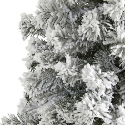 Image showing  5 ft. Flocked West Virginia Fir Artificial Christmas Tree
