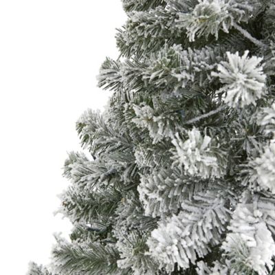Image showing  6 ft. Flocked West Virginia Fir Artificial Christmas Tree