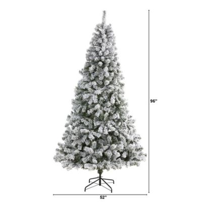 Image showing  8 ft. Flocked West Virginia Fir Artificial Christmas Tree