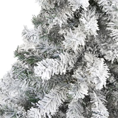 Image showing  4 ft. Flocked Rock Springs Spruce Artificial Christmas Tree