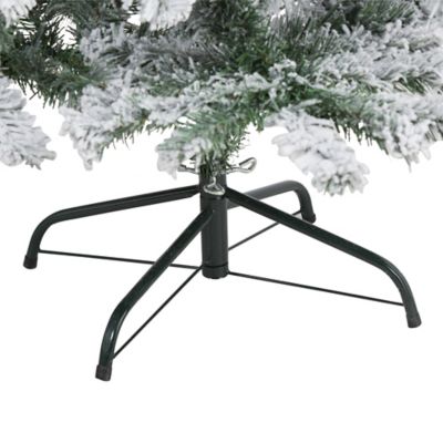 Image showing  5 ft. Flocked Rock Springs Spruce Artificial Christmas Tree