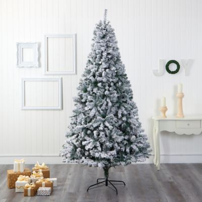Image showing  8 ft. Flocked Rock Springs Spruce Artificial Christmas Tree