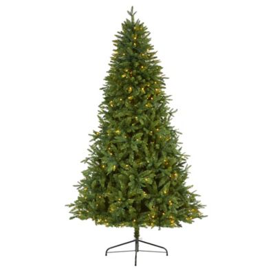 Nearly Natural 7 ft. New Hampshire Fir Artificial Christmas Tree with 450 Clear LED Lights