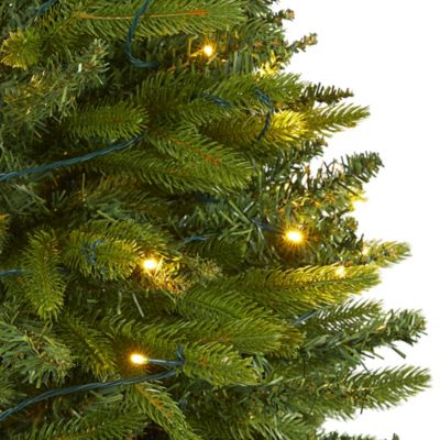 Image showing  5 ft. Sun Valley Fir Artificial Christmas Tree with Clear LED Lights