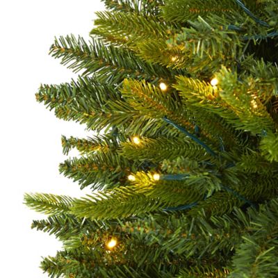 Image showing  6 ft. Sun Valley Fir Artificial Christmas Tree with 300 Clear LED Lights
