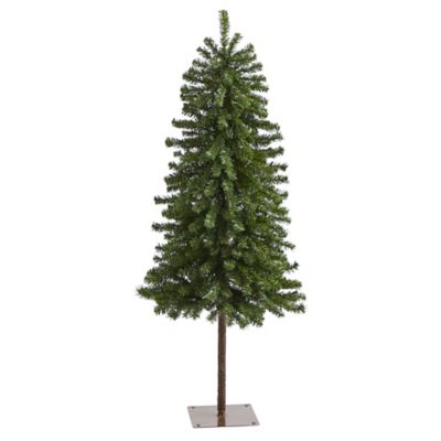 Image showing  4 ft. Pre-Lit Alpine Artificial Christmas Tree with Bendable Branches