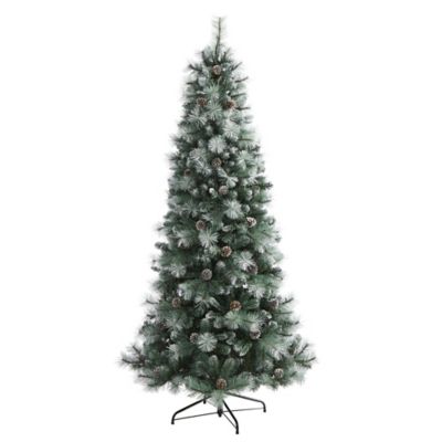 Image showing  7 ft. Frosted Tip British Columbia Mountain Pine Artificial Christmas Tree with Lights
