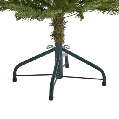 Image showing  4 ft. Layered Washington Spruce Artificial Christmas Tree with 100 Clear LED Lights, 189 Bendable Branches