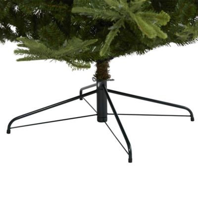 Image showing  9 ft. Layered Washington Spruce Artificial Christmas Tree with Clear LED Lights and Bendable Branches