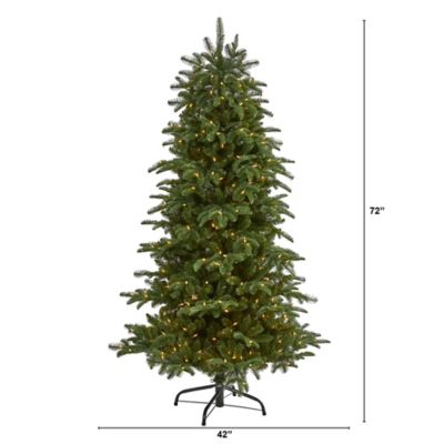 Image showing  6 ft. South Carolina Fir Artificial Christmas Tree with 450 Clear Lights and 1598 Bendable Branches