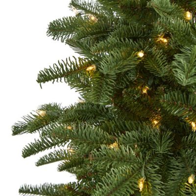 Image showing  6 ft. South Carolina Fir Artificial Christmas Tree with 450 Clear Lights and 1598 Bendable Branches