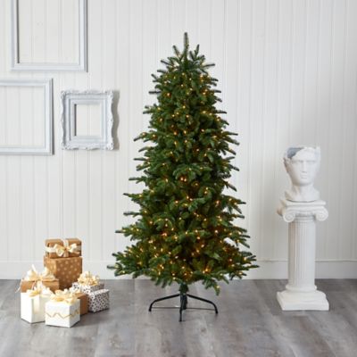 Image showing  6 ft. South Carolina Fir Artificial Christmas Tree with 450 Clear Lights and 1598 Bendable Branches