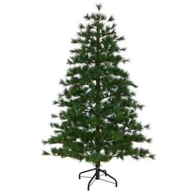 Nearly Natural 6 ft. Yukon Mixed Pine Artificial Christmas Tree with Bendable Branches