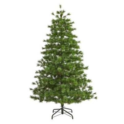 Nearly Natural 7 ft. Yukon Mixed Pine Artificial Christmas Tree with Bendable Branches