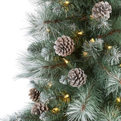 Image showing  6 ft. Frosted Tip British Columbia Mountain Pine Artificial Christmas Tree