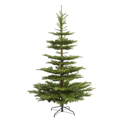 Nearly Natural 7.5 ft. Layered Washington Spruce Artificial Christmas Tree with Bendable Branches