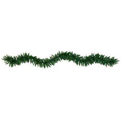 Image showing  9 ft. Pre-Lit Pine Artificial Christmas Garland, Warm White LED Lights