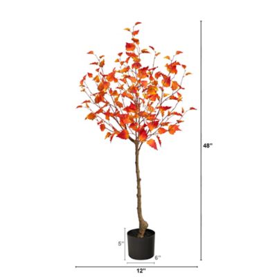 Image showing  4 ft. Artificial Fall Birch Autumn Tree