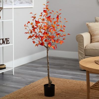 Image showing  4 ft. Artificial Fall Birch Autumn Tree
