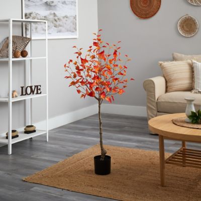 Image showing  4 ft. Artificial Fall Birch Autumn Tree