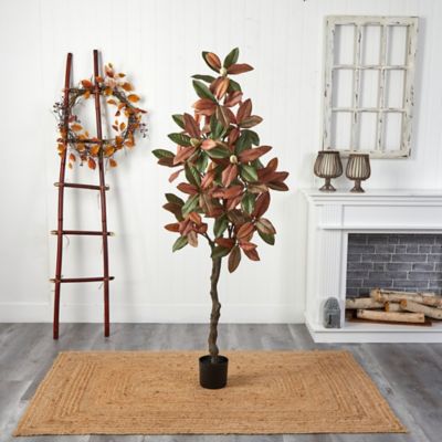 Image showing  6 ft. Fall Magnolia Artificial Tree