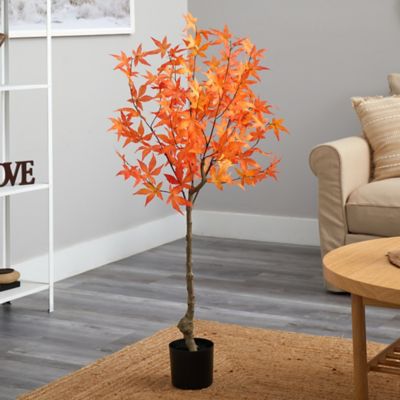 Image showing  4 ft. Artificial Orange Autumn Maple Tree