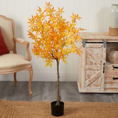 Image showing  4 ft. Artificial Yellow Autumn Maple Tree