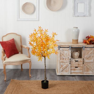 Image showing  4 ft. Artificial Yellow Autumn Maple Tree