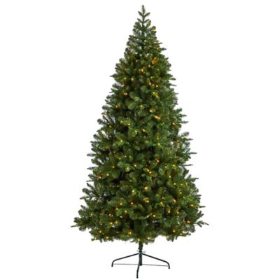 Nearly Natural 8 ft. Grand Teton Spruce Flat Back Artificial Christmas Tree