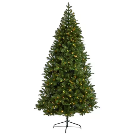 Nearly Natural 8' Grand Teton Spruce Flatback Artificial Christmas Tree Artificial Christmas Trees