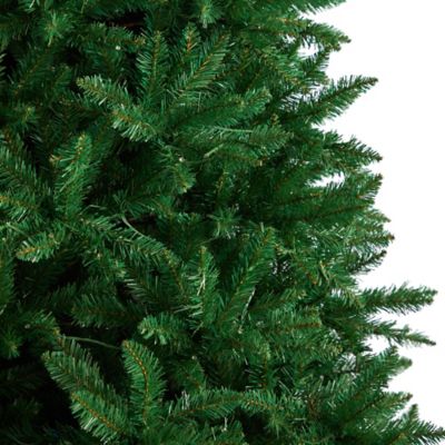 Image showing  9 ft. Green Valley Fir Artificial Christmas Tree with Clear LED Lights and Bendable Branches