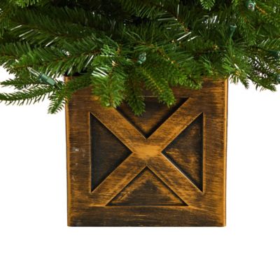 Image showing  3 ft. Finland Fir Artificial Christmas Tree in Decorative Planter