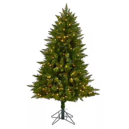 5' Vermont Spruce Artificial Christmas Tree with Multi-Function Color Changing LED Lights Nearly Natural Artificial Christmas Trees