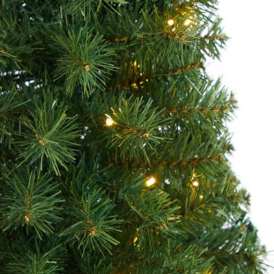 Image showing  3 ft. Pre-Lit Green Artificial Christmas Tree with Bendable Branches
