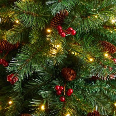 Image showing  6 ft. Flat Back Montreal Mountain Pine Artificial Christmas Tree