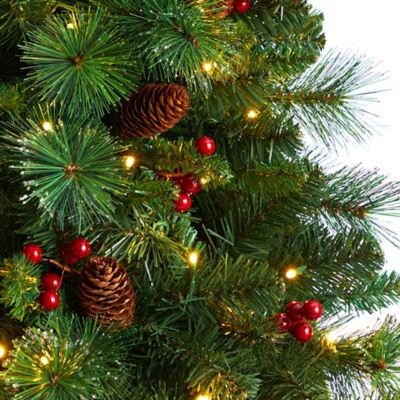 Image showing  7 ft. Flat Back Montreal Mountain Pine Artificial Christmas Tree