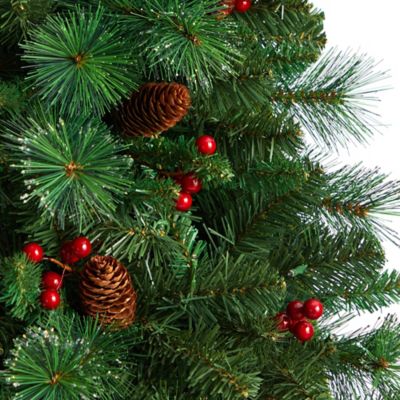 Image showing  7 ft. Flat Back Montreal Mountain Pine Artificial Christmas Tree