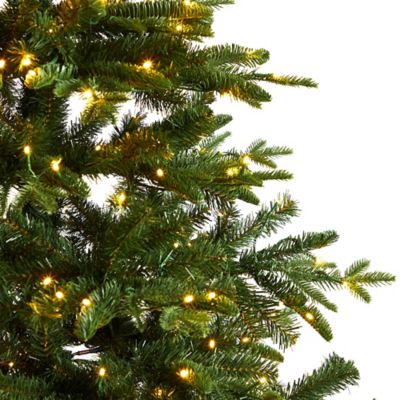 Image showing  7 ft. Montreal Spruce Artificial Christmas Tree with Warm White LED Lights and Bendable Branches