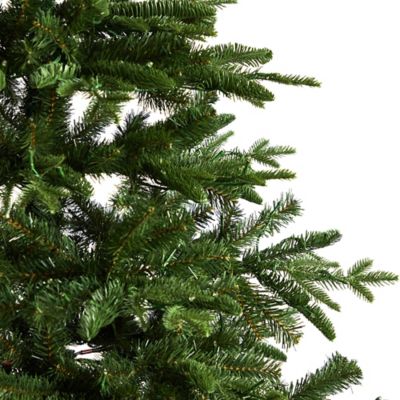 Image showing  7 ft. Montreal Spruce Artificial Christmas Tree with Warm White LED Lights and Bendable Branches