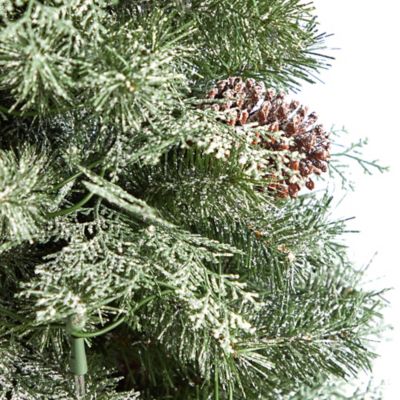 Image showing  4 ft. English Pine Artificial Christmas Tree with LED Lights