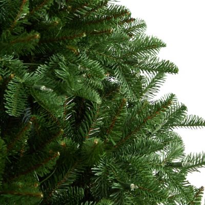 Image showing  6 ft. South Carolina Spruce Artificial Christmas Tree with White Warm Lights and Bendable Branches