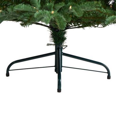 Image showing 5 th Nearly Natural 6 ft. South Carolina Spruce Artificial Christmas Tree with White Warm Lights and Bendable Branches