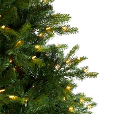 Image showing  9 ft. North Carolina Spruce Artificial Christmas Tree with Clear Lights and Bendable Branches