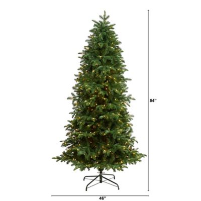 Image showing  7 ft. South Carolina Fir Artificial Christmas Tree with Clear Lights and Bendable Branches