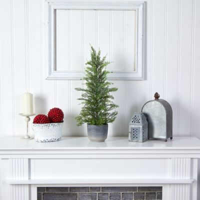 Image showing  27 in. Californian Cedar Artificial Tree in Decorative Planter