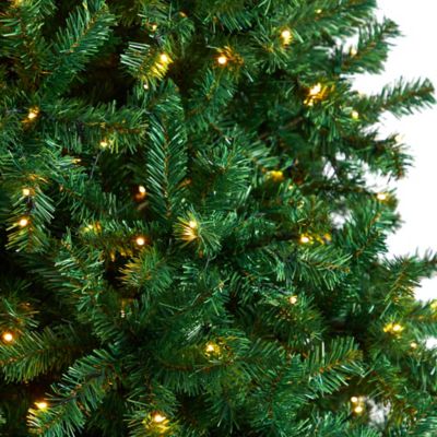 Image showing  10 ft. Northern Tip Artificial Christmas Tree with Clear LED Lights and Bendable Branches