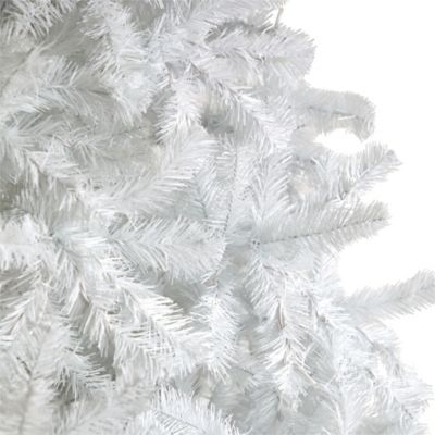 Image showing  10 ft. White Artificial Christmas Tree with LED Lights and Bendable Branches