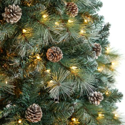 Image showing  8 ft. Frosted Tip British Columbia Mountain Pine Artificial Christmas Tree